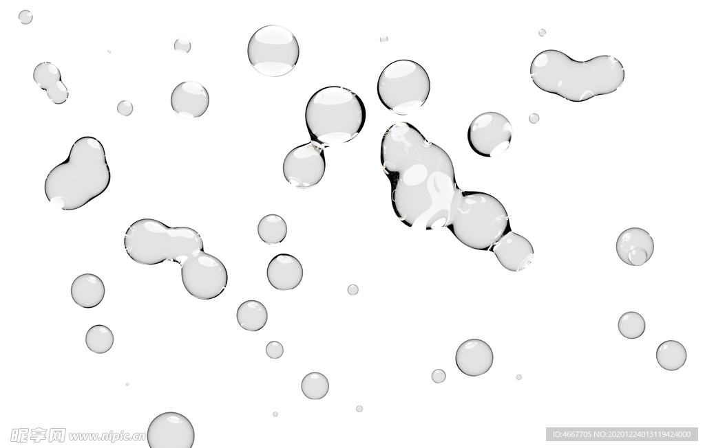 水滴水珠泡泡  透明肥皂泡泡