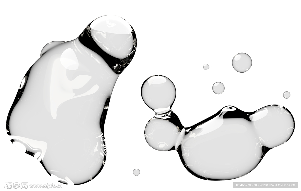 水滴水珠泡泡  透明肥皂泡泡