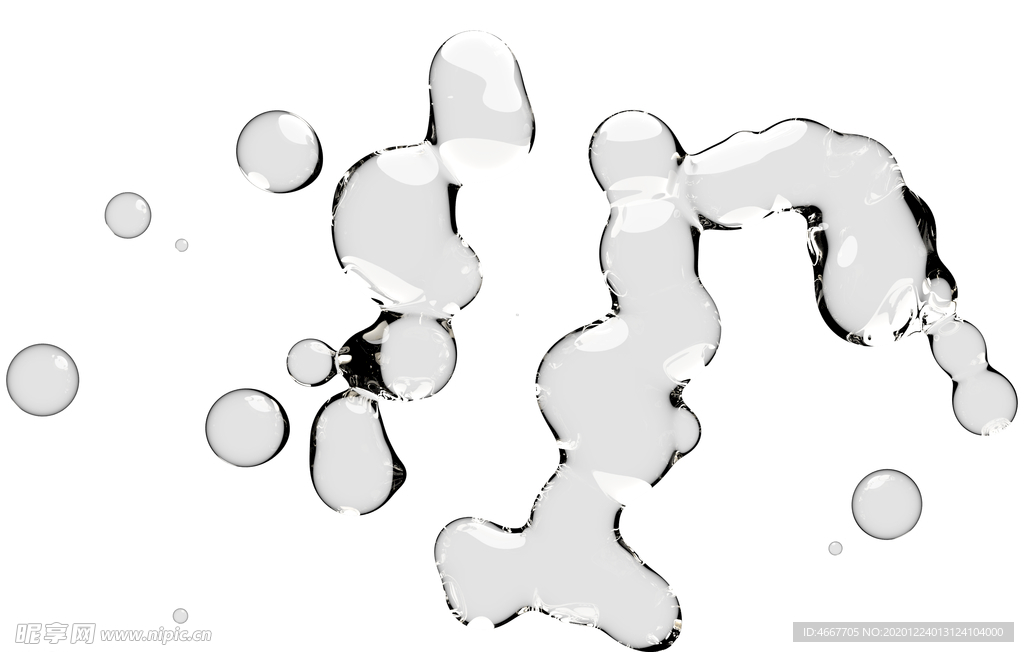 水滴水珠泡泡  透明肥皂泡泡