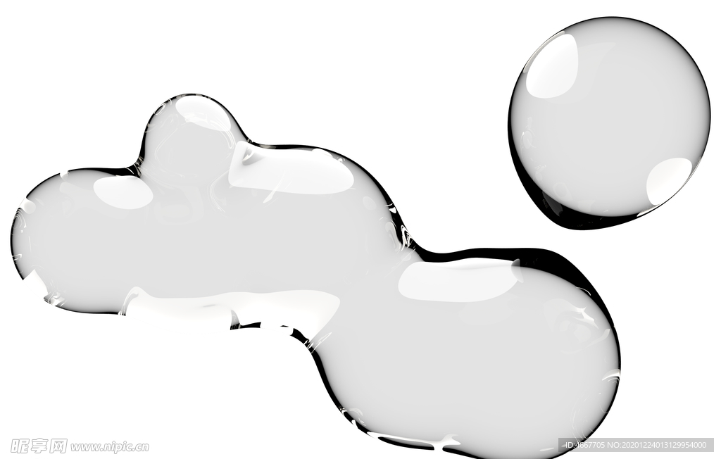 水滴水珠泡泡  透明肥皂泡泡