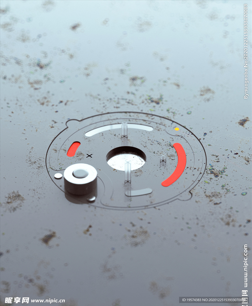 C4D 模型机械电路板零件设备
