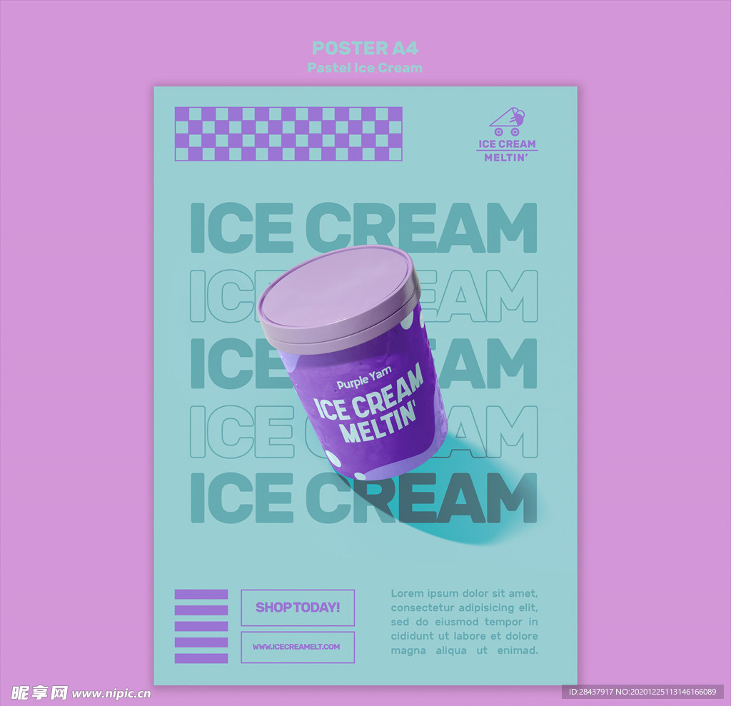 冰淇淋海报