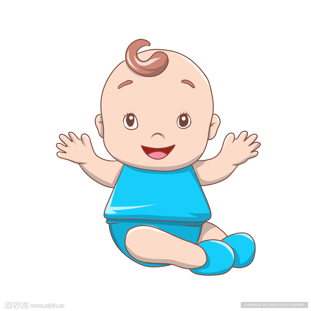 可爱卡通手绘宝宝png