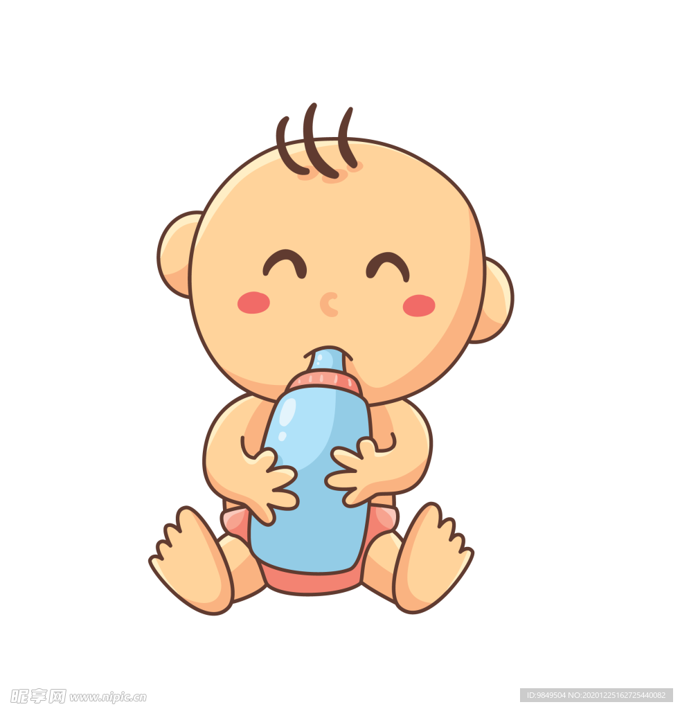 可爱卡通手绘宝宝png