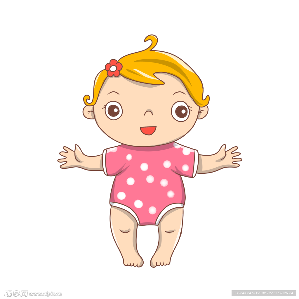 可爱卡通手绘宝宝png