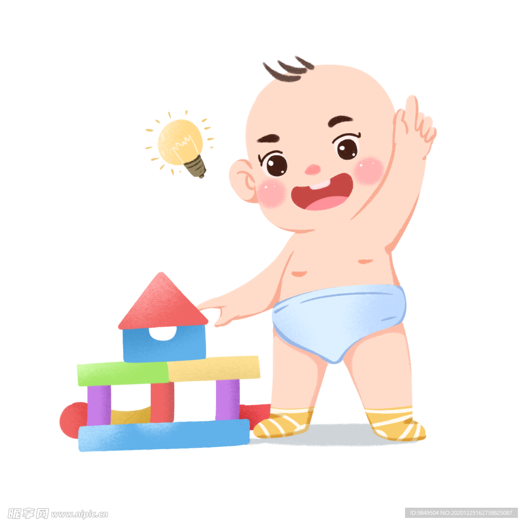 可爱卡通手绘宝宝png