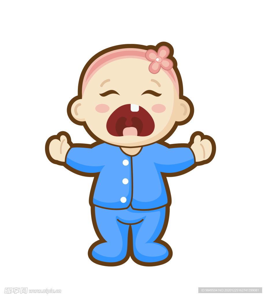 可爱卡通手绘宝宝png