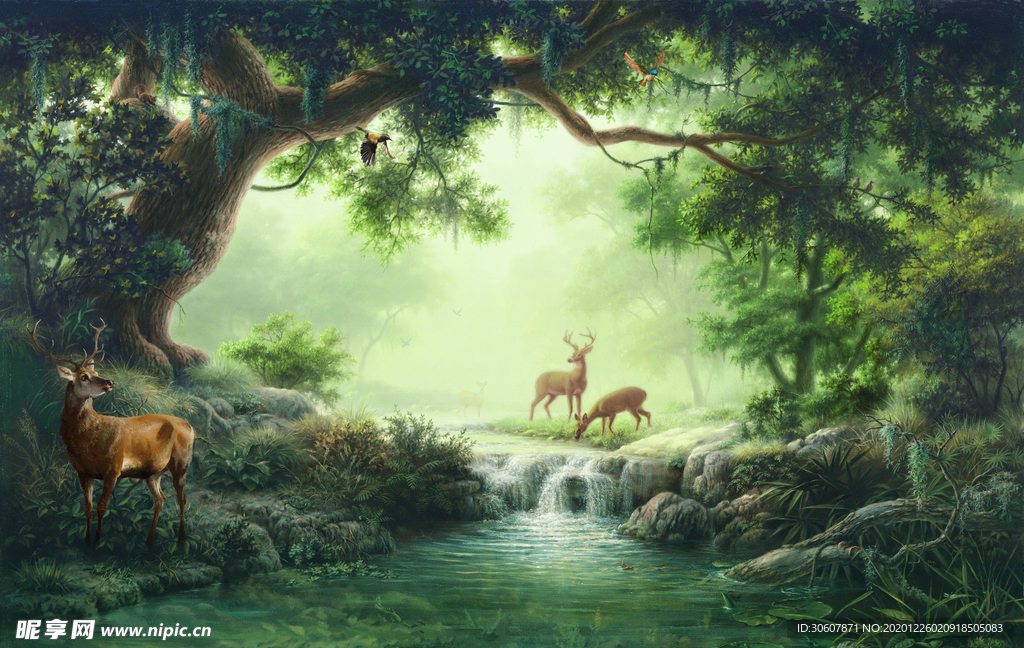 挂画画芯