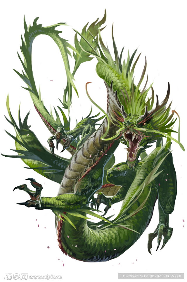 中国风金色龙元素