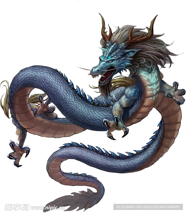 中国风金色龙元素