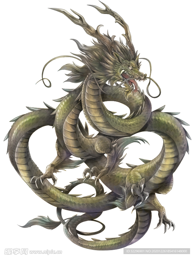 中国风金色龙元素