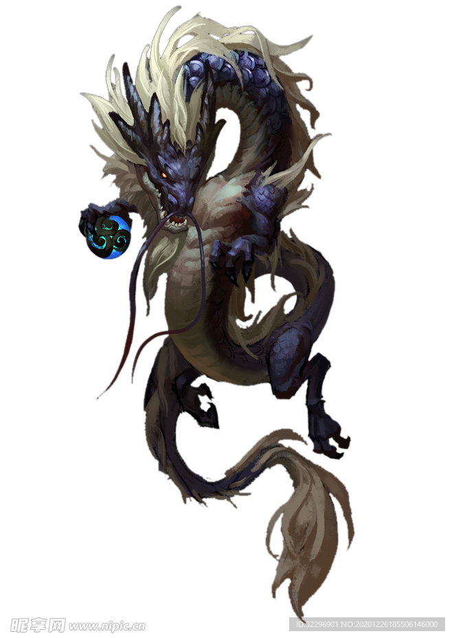 中国风金色龙元素