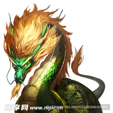 中国风金色龙元素