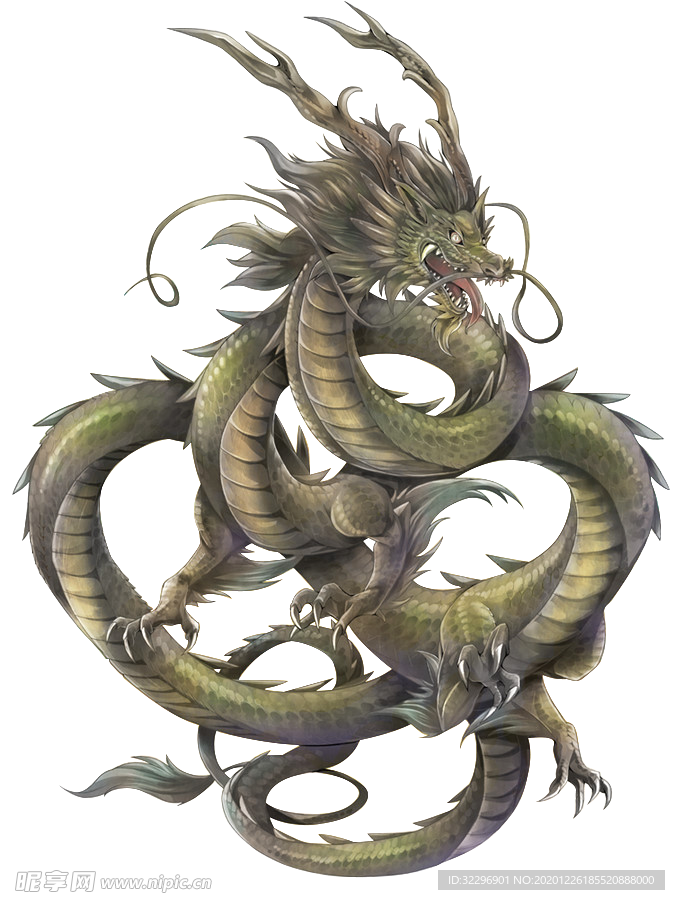 中国风金色龙元素