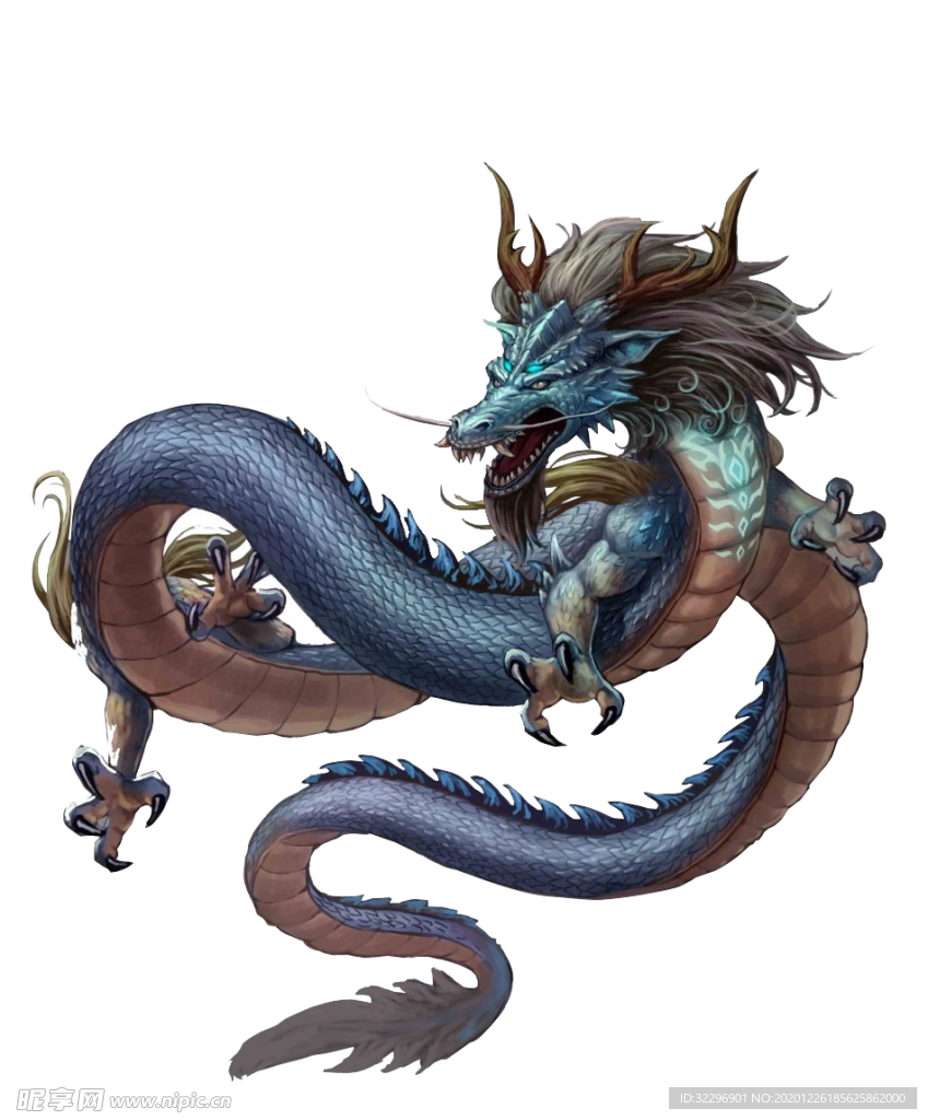 中国风金色龙元素