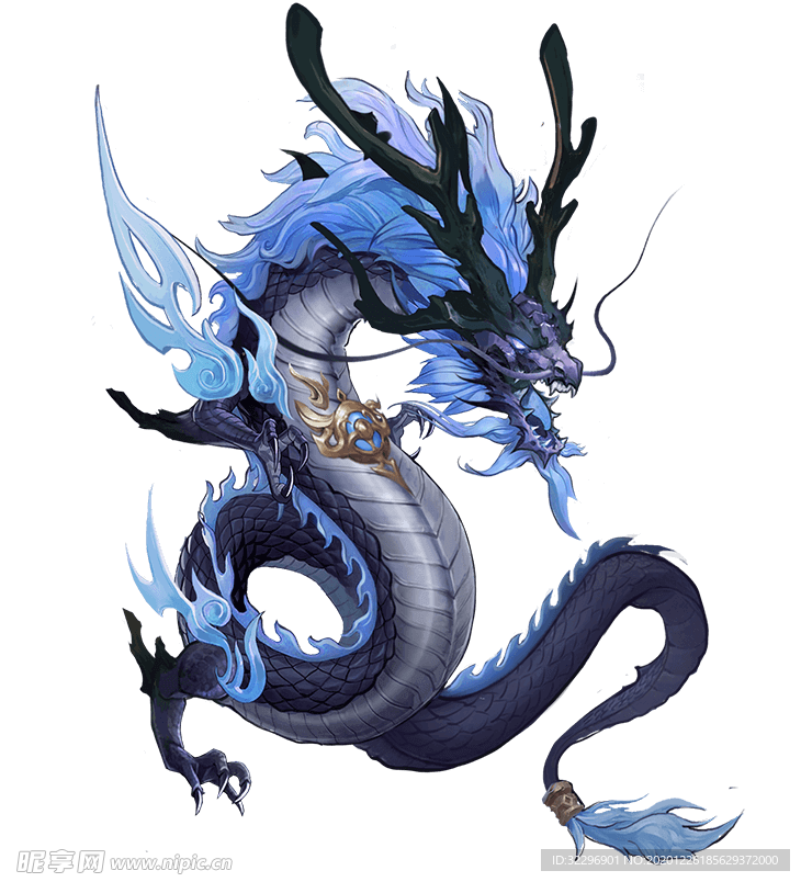 中国风金色龙元素