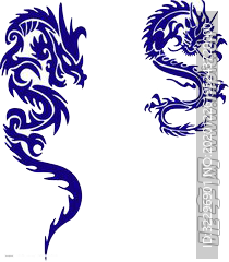 中国风金色龙元素