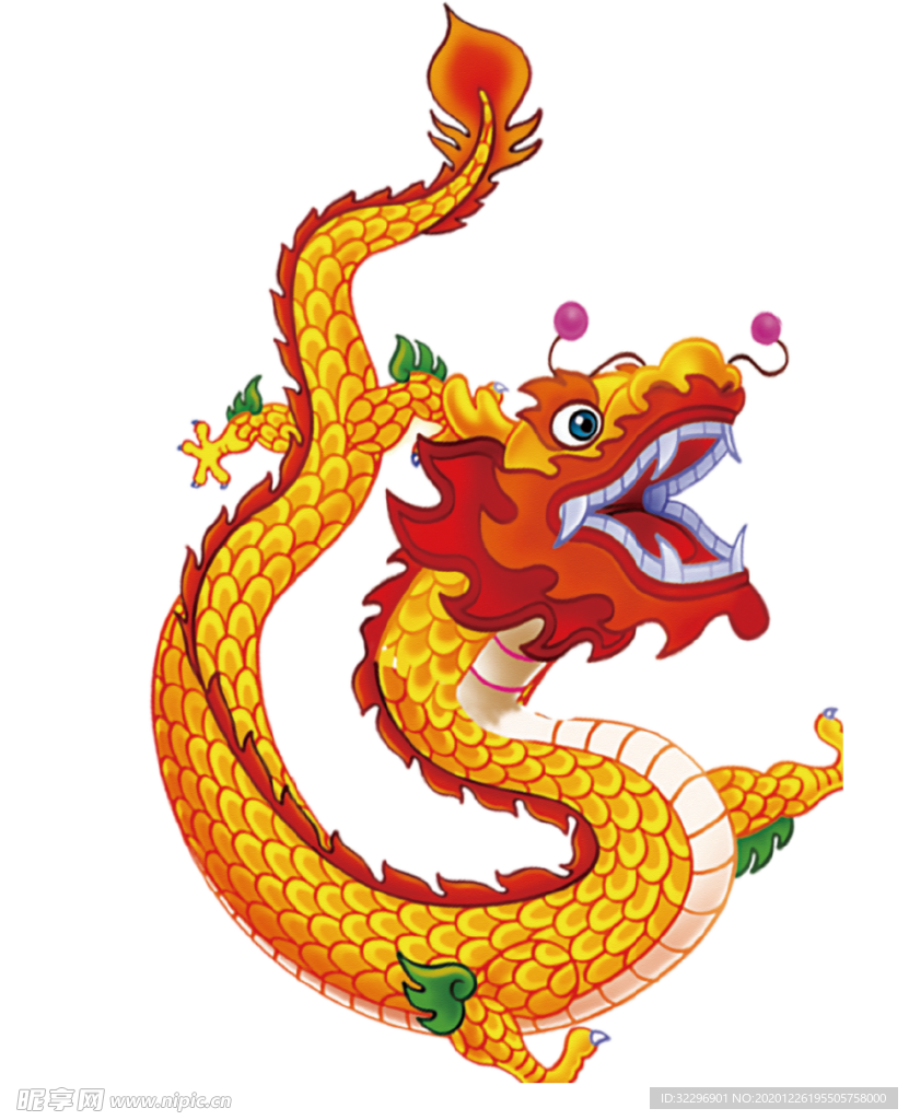 中国风金色龙元素