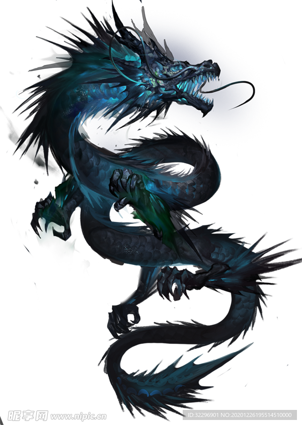 中国风金色龙元素