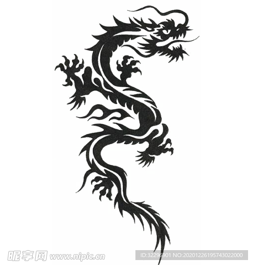 中国风金色龙元素