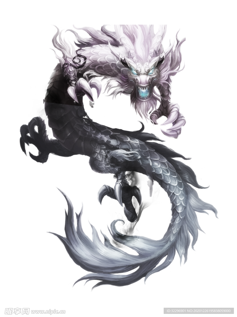 中国风金色龙元素