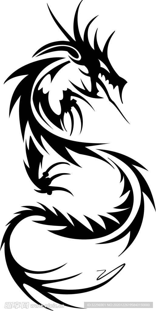 中国风金色龙元素