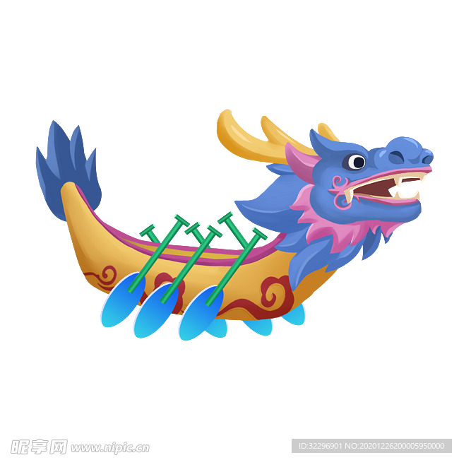 中国风金色龙元素