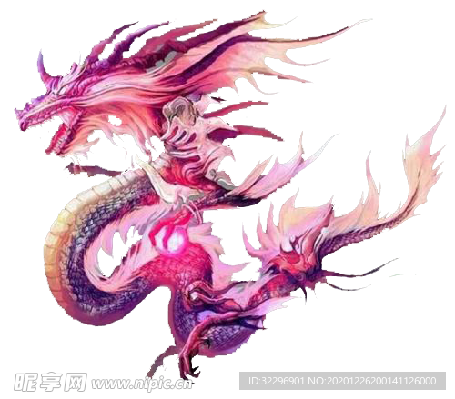 中国风金色龙元素