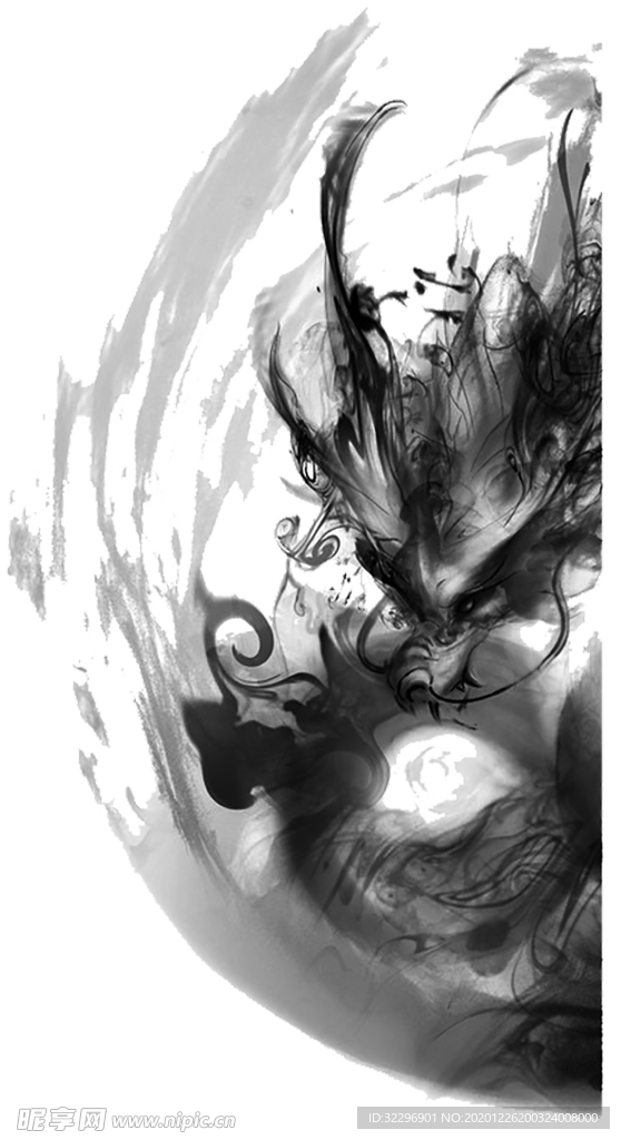 中国风金色龙元素