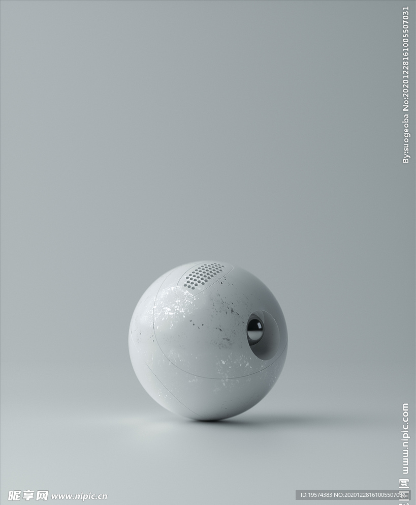 C4D 模型 机械电路抽象球体