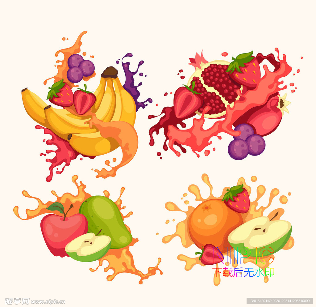 图形液体背景流动桔子背景图