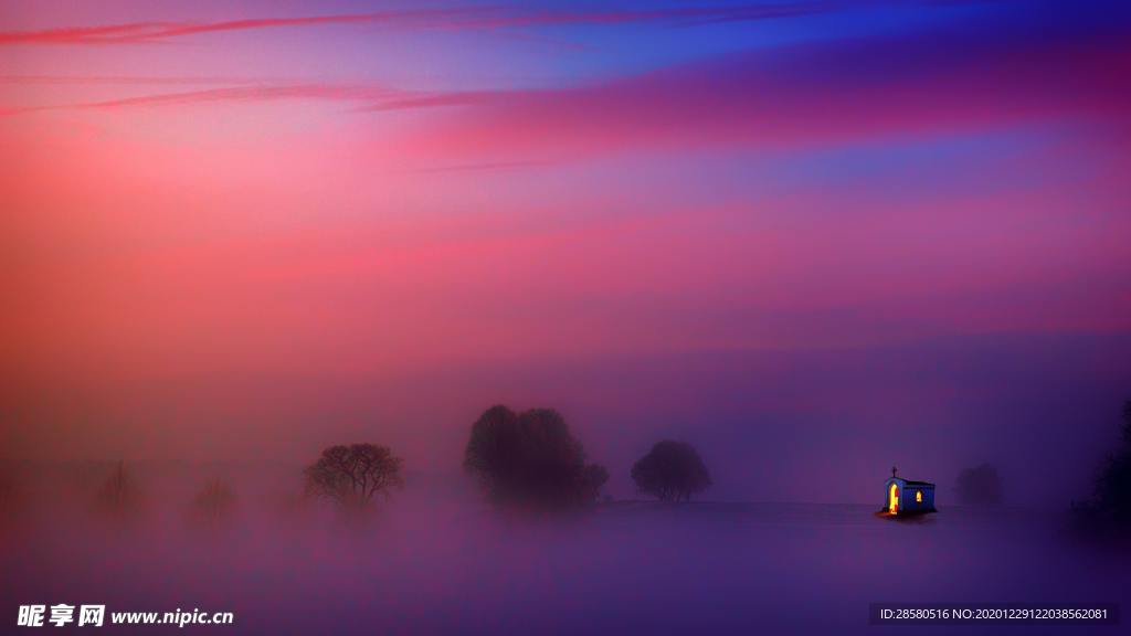 梦幻迷雾森林小屋