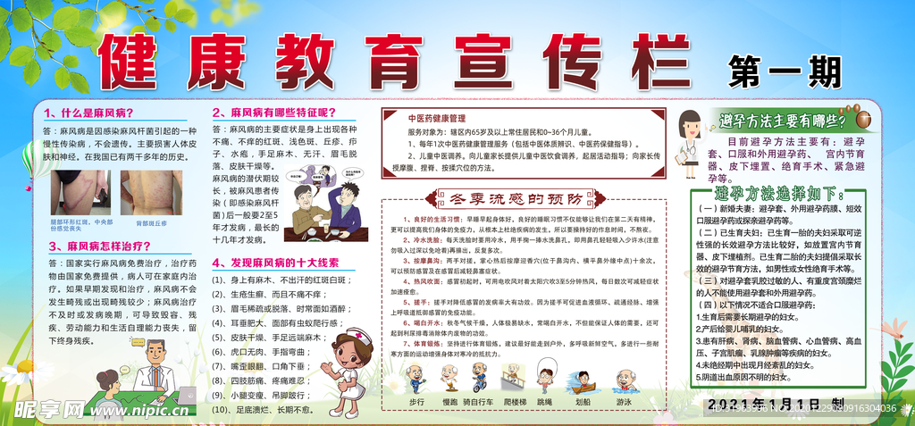 健康教育宣传栏