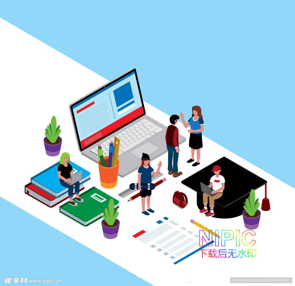 背景图isometric插图