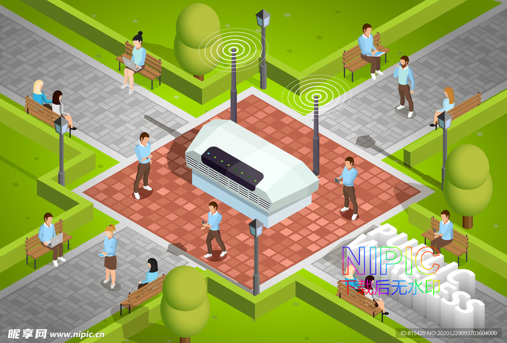 背景模板isometirc