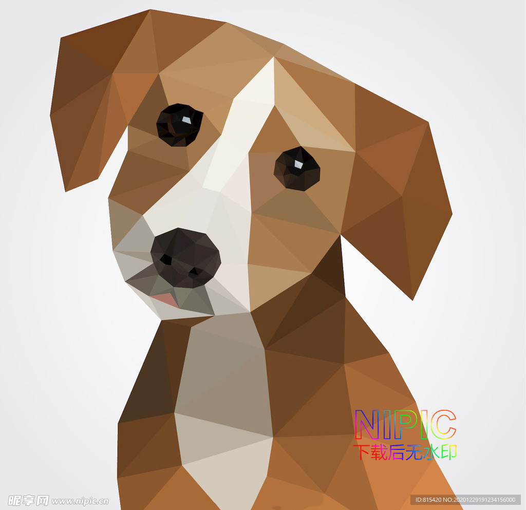 low poly 小狗