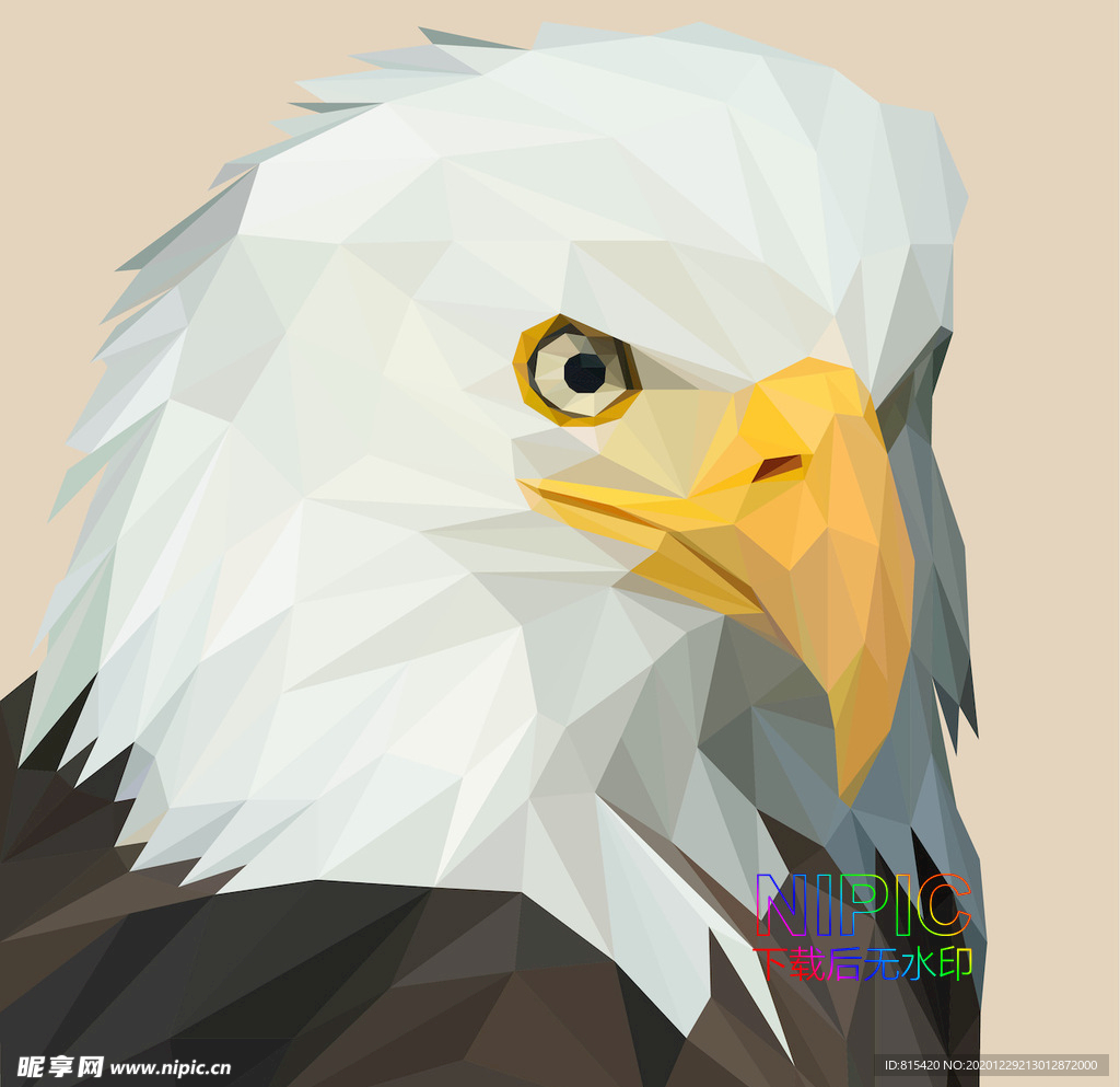 low poly 老鹰