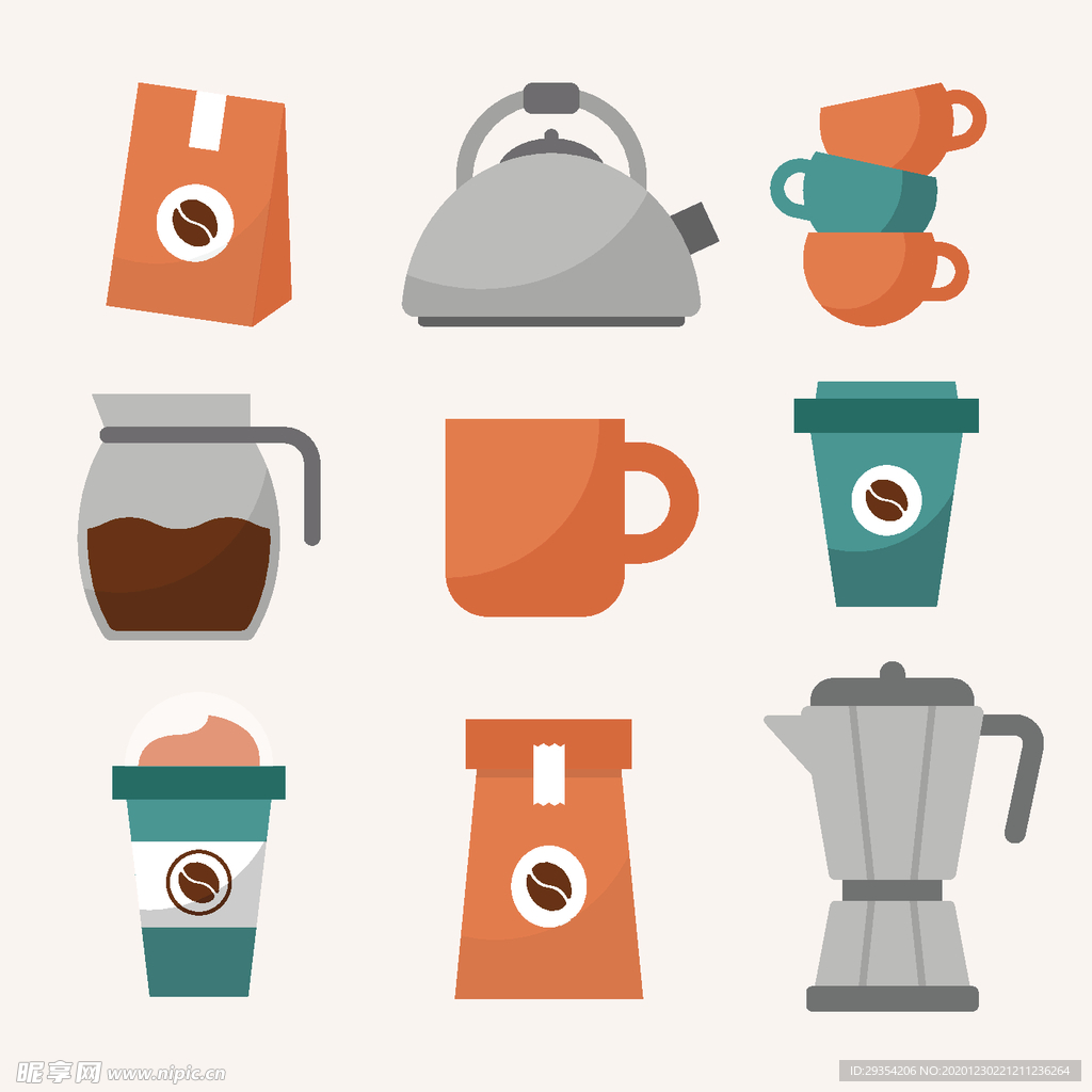 咖啡元素图标图片