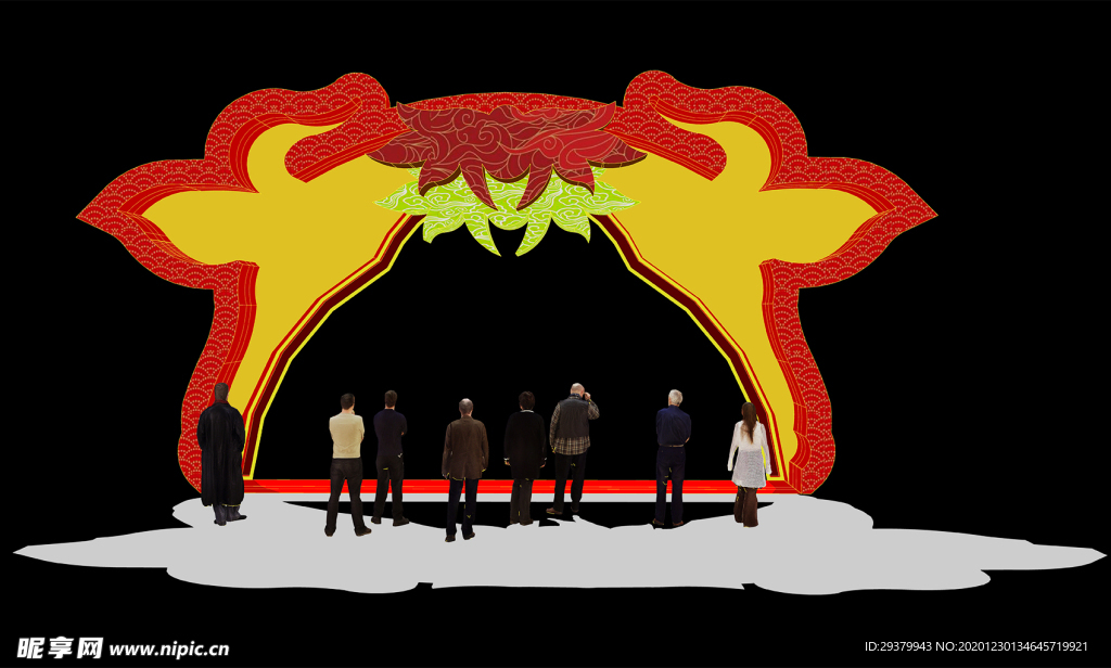 牛年灯会大门春节庙会