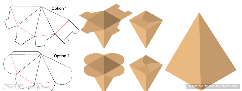 多面体糖果纸盒包装