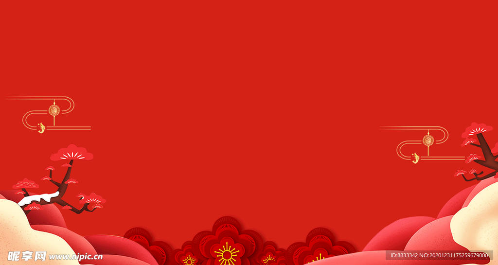 红色背景