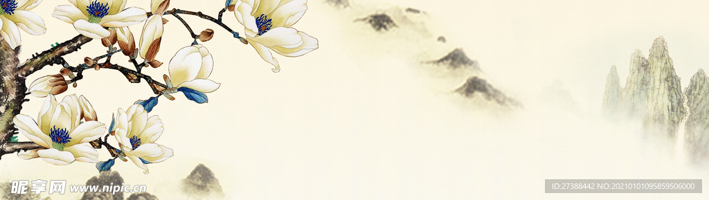 中国风 水墨 喜庆背景