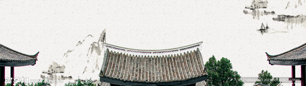 中国风 水墨 喜庆背景