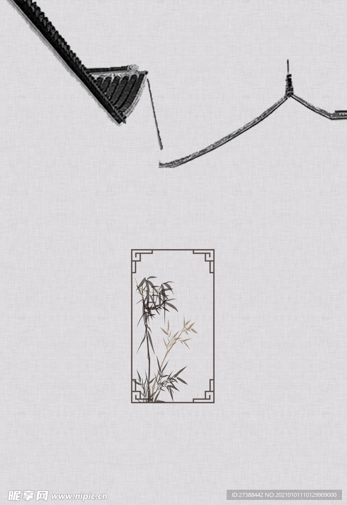 中国风 水墨 喜庆背景图片