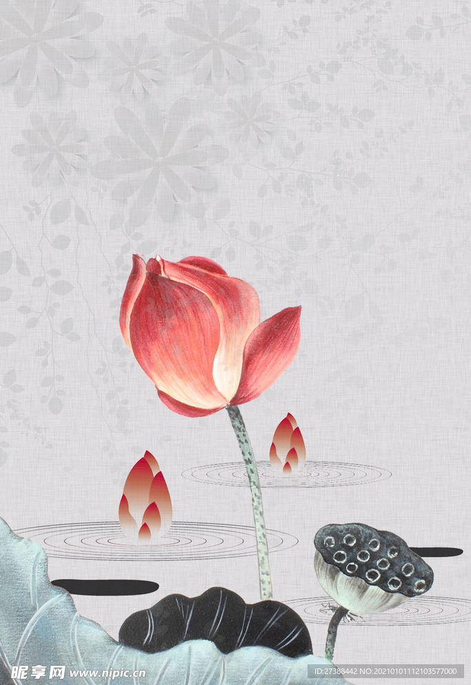 中国风 水墨 喜庆背景图片