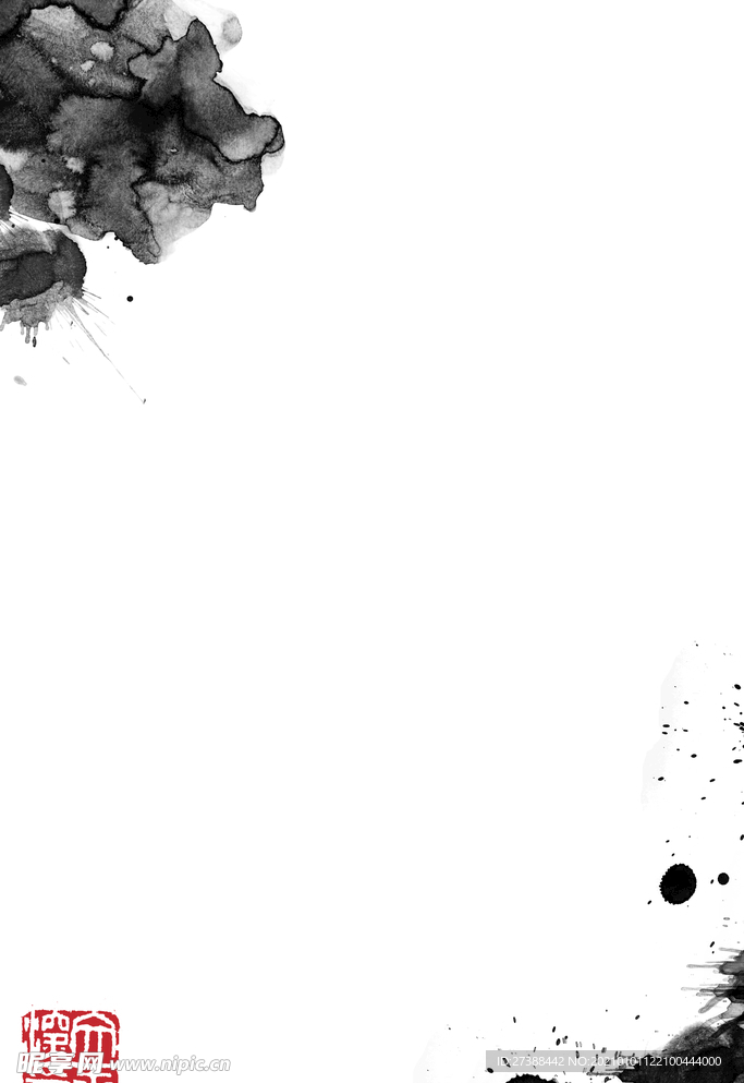 中国风 水墨 喜庆背景图片