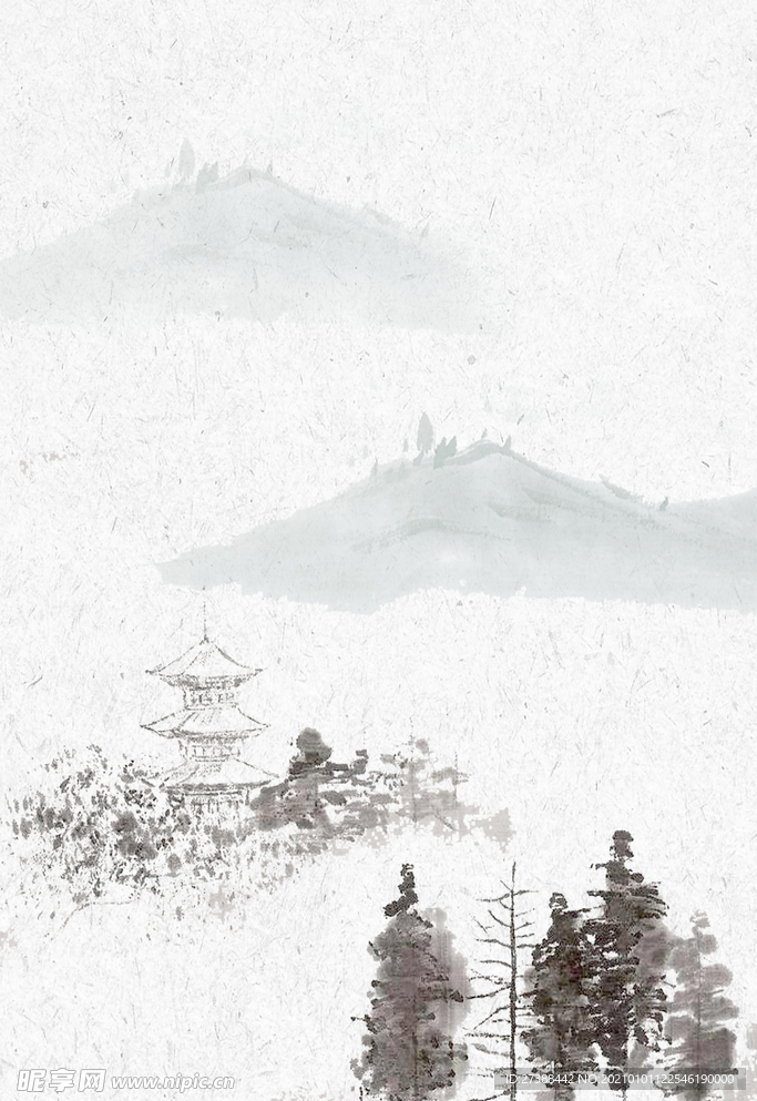 中国风 水墨 喜庆背景图片