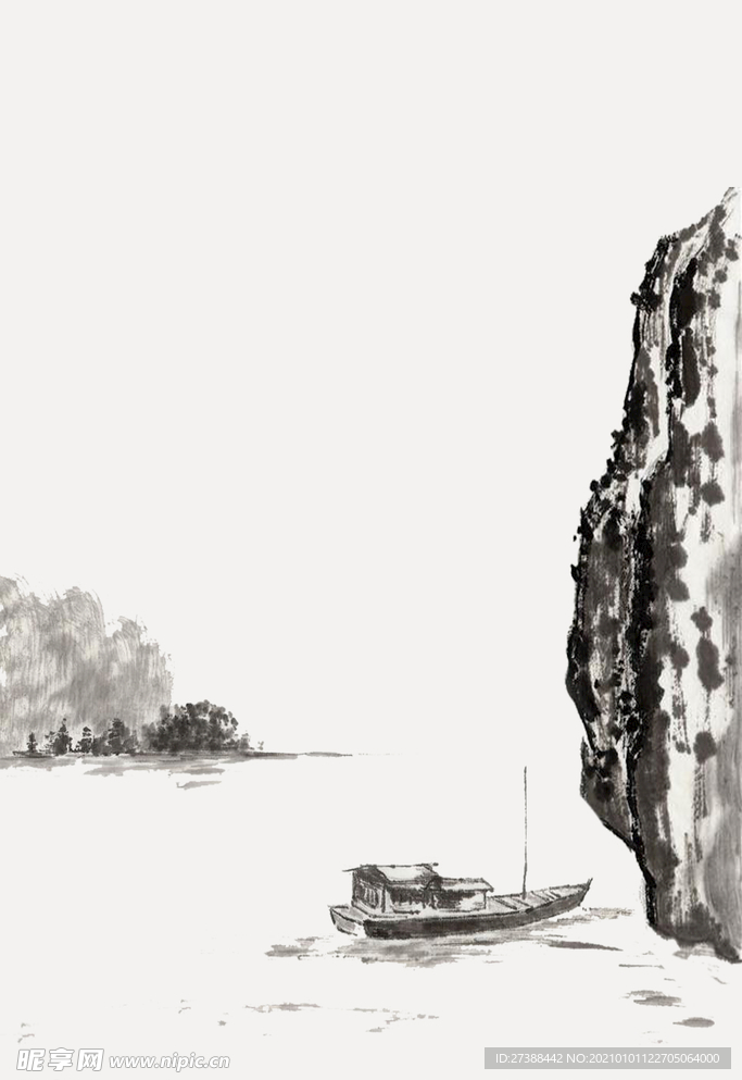 中国风 水墨 喜庆背景图片