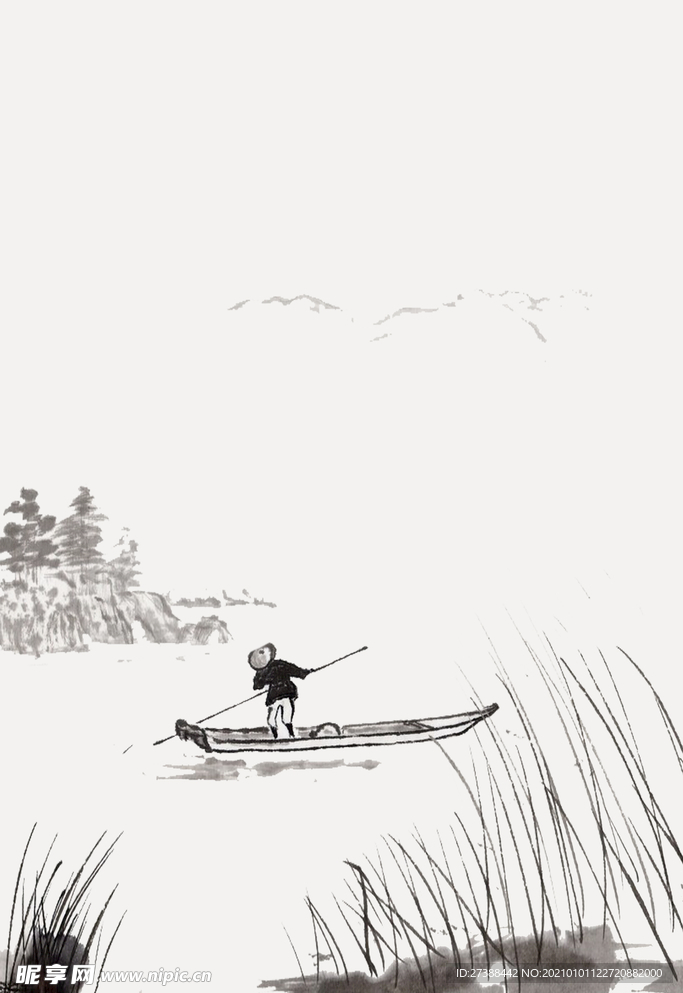 中国风 水墨 喜庆背景图片