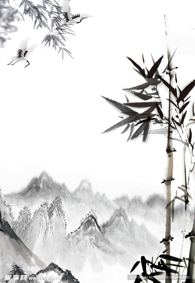 中国风 水墨 喜庆背景